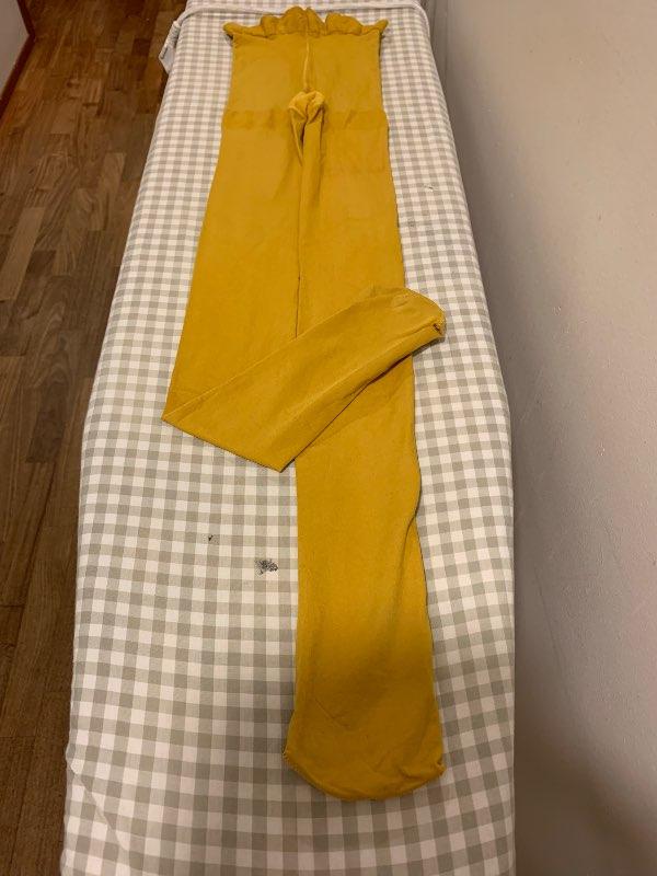 sokkabuxur/þykkar gular L