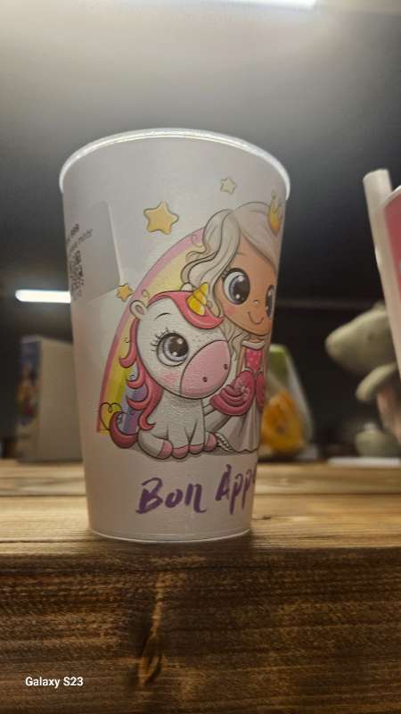 Poney hestur glass m/rör